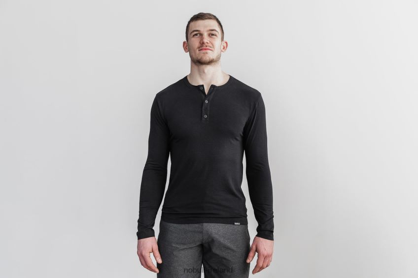 NOBULL N68P2P894Men's Lightweight Long Sleeve Henley