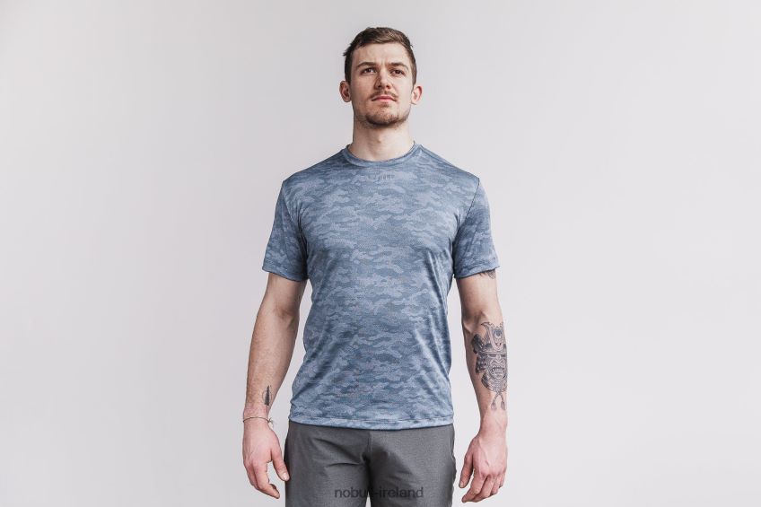 NOBULL N68P2P898Men's Lightweight Textured Tee (Camo) Coastal