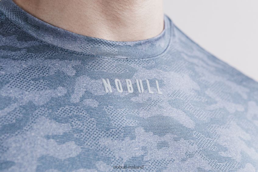 NOBULL N68P2P898Men's Lightweight Textured Tee (Camo) Coastal