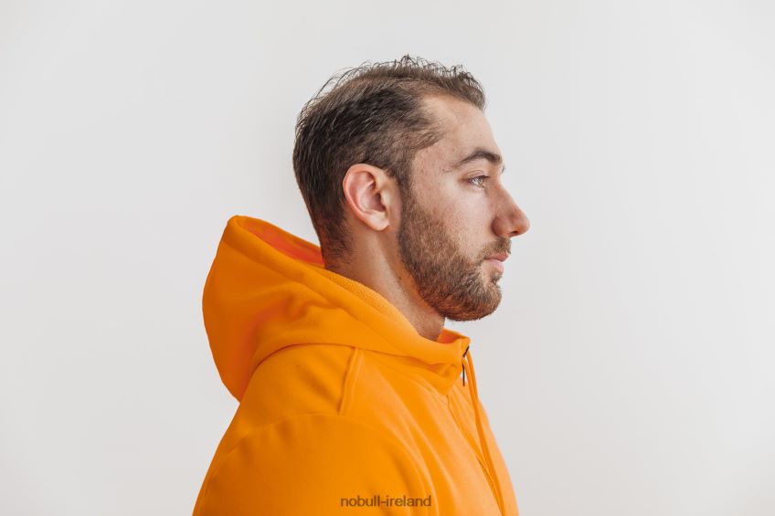 NOBULL N68P2P938Men's Arctic Zip-Up Jacket (Neon) Orange