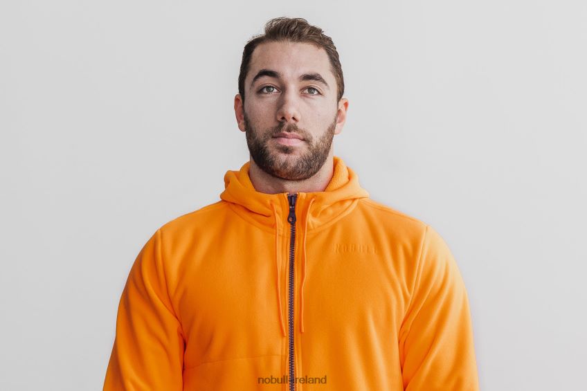 NOBULL N68P2P938Men's Arctic Zip-Up Jacket (Neon) Orange