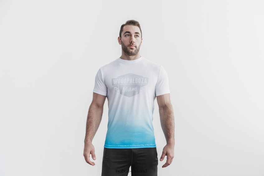 NOBULL N68P2P991Men's Wodapalooza Tee (Dip-Dye) Blue