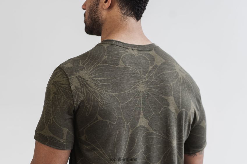 NOBULL N68P2P594Men's Tee (Hibiscus) Army