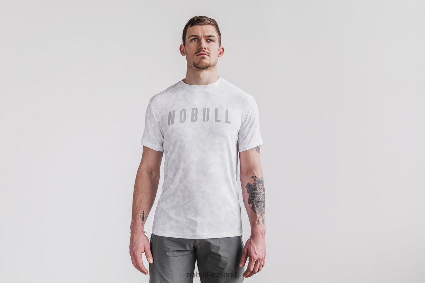 NOBULL N68P2P597Men's Tee (Cherry Blossom) White