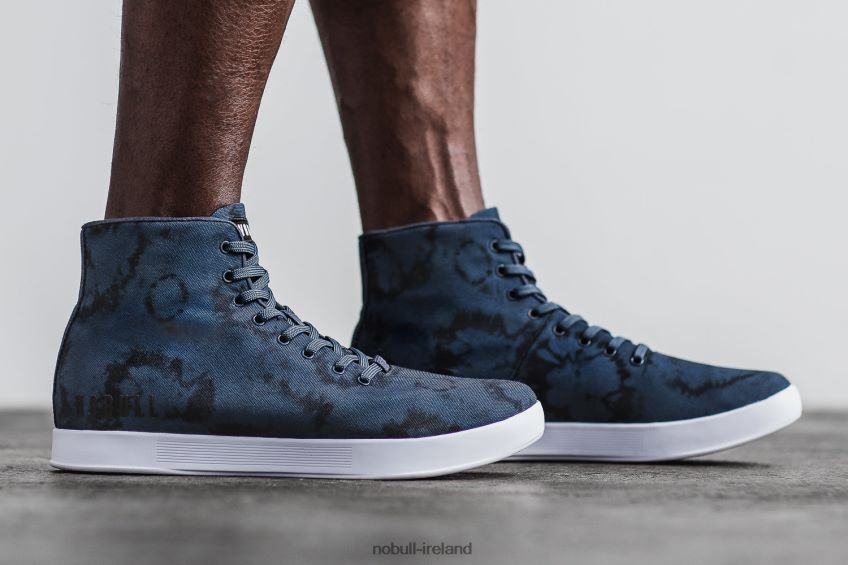 NOBULL N68P2P96Men's High-Top Canvas Trainer Navy