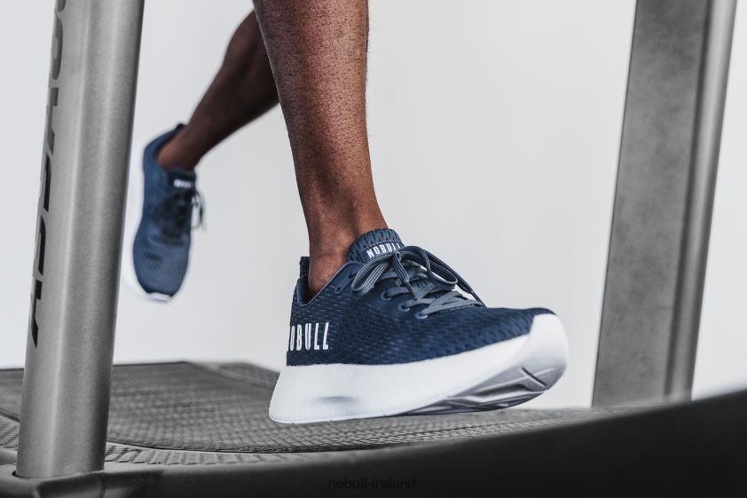 Navy White Runner+ Nobull Men BRX6B6183