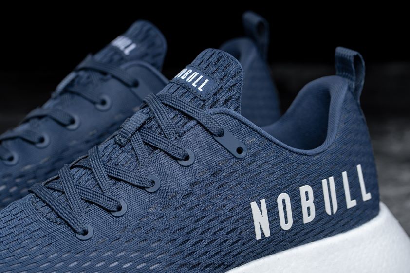 Navy White Runner+ Nobull Men BRX6B6183