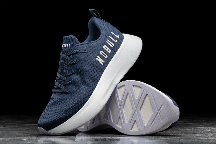 Navy White Runner+ Nobull Men BRX6B6183