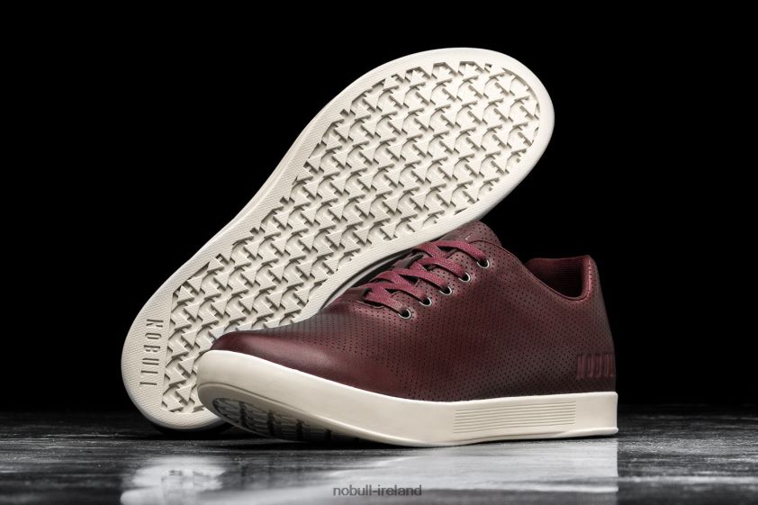 Burgundy Leather Trainer Nobull Men BRX6B669