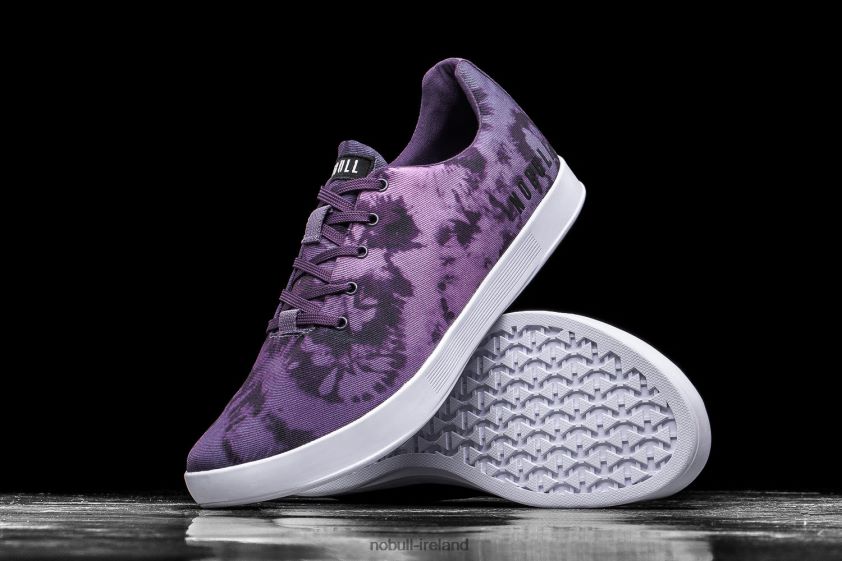 Dark Wisteria Tie-Dye Canvas Trainer Nobull Men BRX6B658