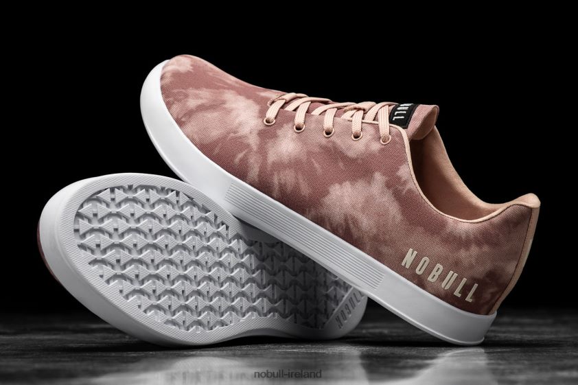 Dusty Rose Tie-Dye Canvas Trainer Nobull Men BRX6B620