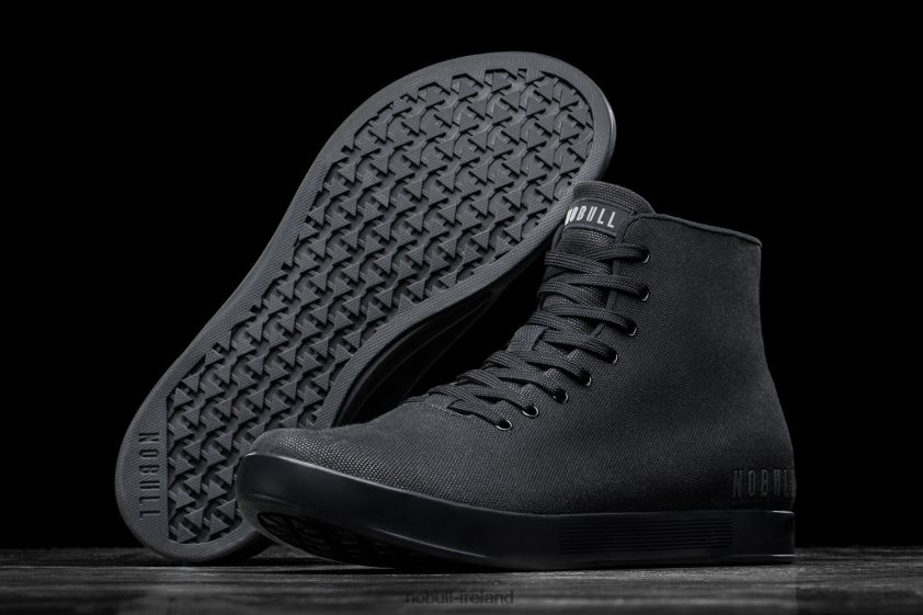 High-Top Black Canvas Trainer Nobull Men BRX6B686