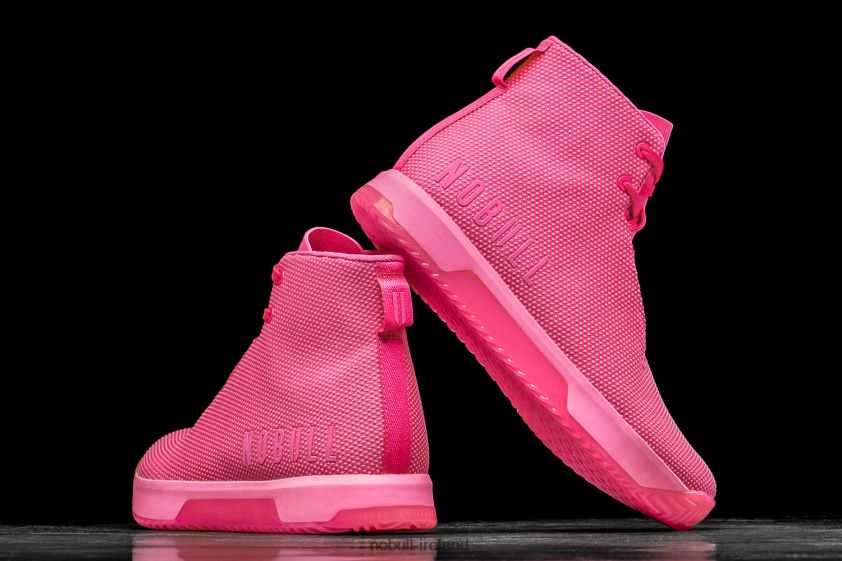 High-Top Neon Pink Trainer+ Nobull Men BRX6B6111