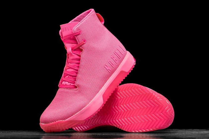 High-Top Neon Pink Trainer+ Nobull Men BRX6B6111