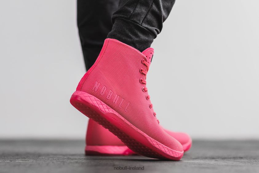 High-Top Neon Pink Trainer Nobull Men BRX6B694