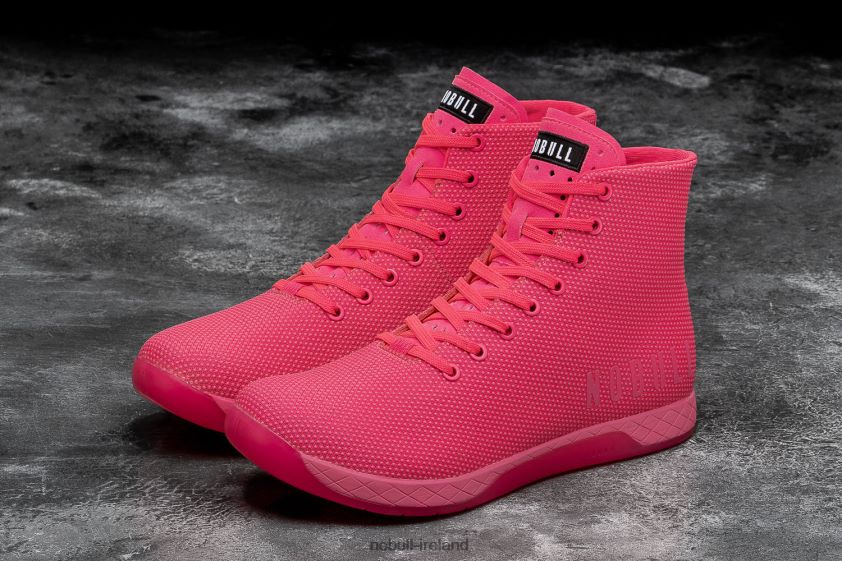 High-Top Neon Pink Trainer Nobull Men BRX6B694