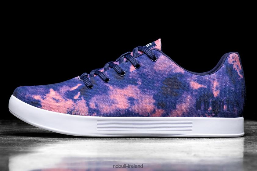 Indigo & Pink Tie-Dye Canvas Trainer Nobull Men BRX6B621