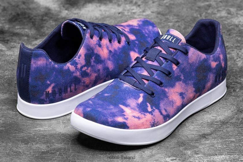 Indigo & Pink Tie-Dye Canvas Trainer Nobull Men BRX6B621