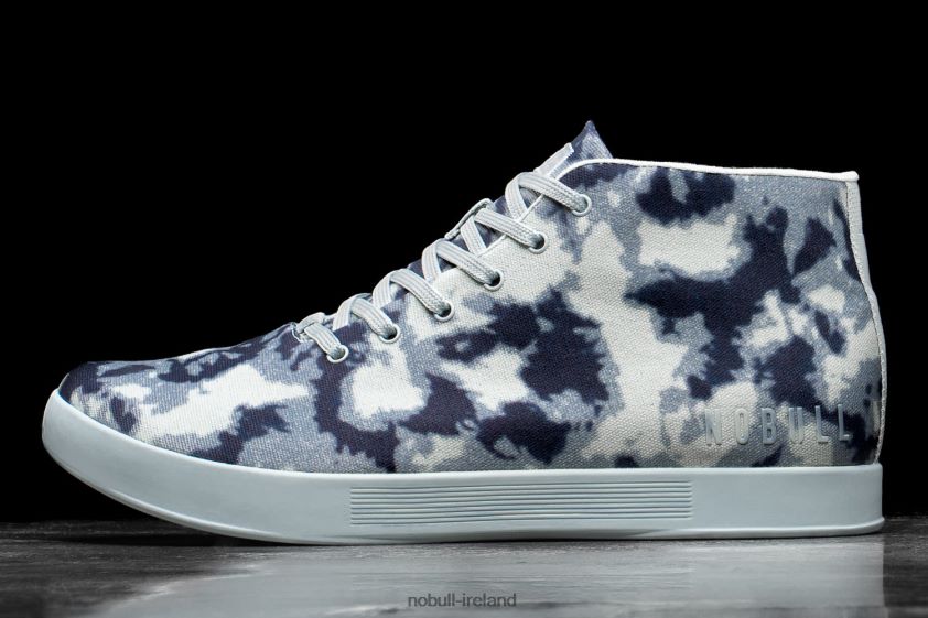 Ink & Sky Tie-Dye Canvas Mid Trainer Nobull Men BRX6B635