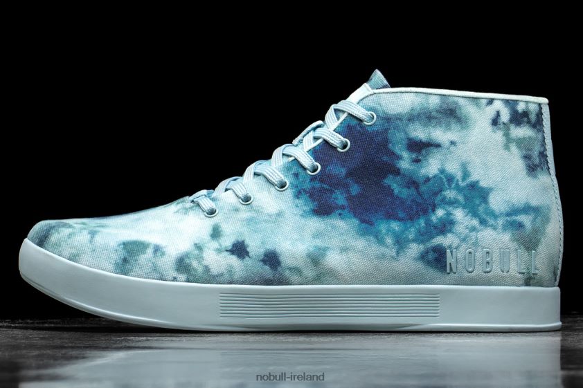 Mint Tie-Dye Canvas Mid Trainer Nobull Men BRX6B627