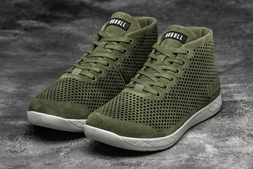 Moss Suede Mid Trainer Nobull Men BRX6B611