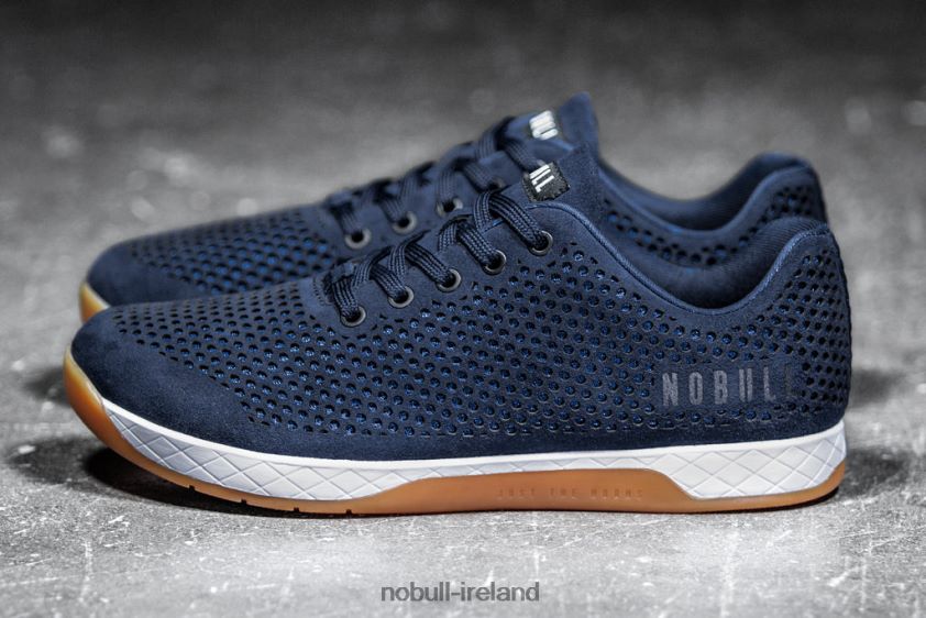 Navy Suede Trainer Nobull Men BRX6B664