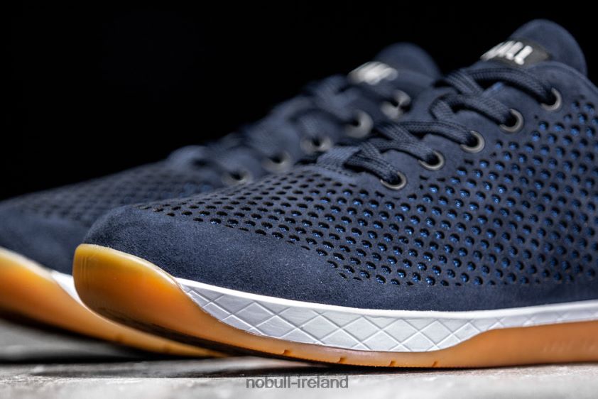 Navy Suede Trainer Nobull Men BRX6B664