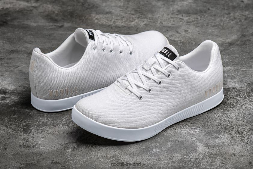 White Canvas Trainer Nobull Men BRX6B637