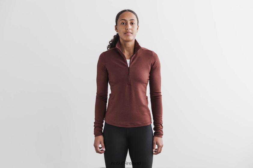 Blended Merino Wool 1/4 Zip Nobull Women BRX6B6718