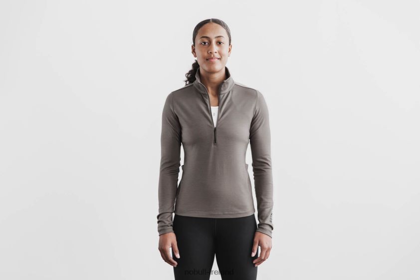 Blended Merino Wool 1/4 Zip Nobull Women BRX6B6719