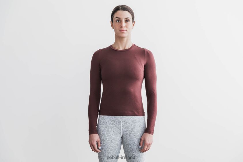 Blended Merino Wool Long Sleeve Tee Nobull Women BRX6B6699