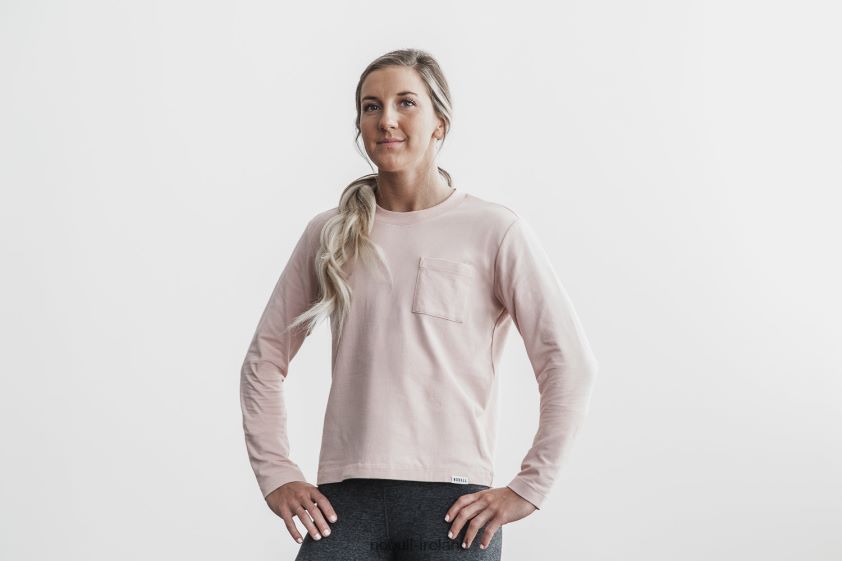 Heavyweight Long Sleeve Pocket Boxy Tee Nobull Women BRX6B61136