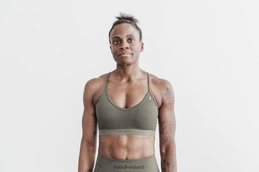 NOBULL N68P2P1855V-Neck Sports Bra (Matte)