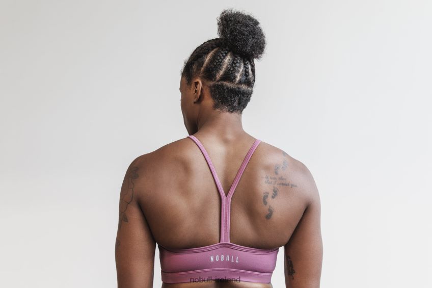 NOBULL N68P2P1873Halter Sports Bra (Matte) Orchid