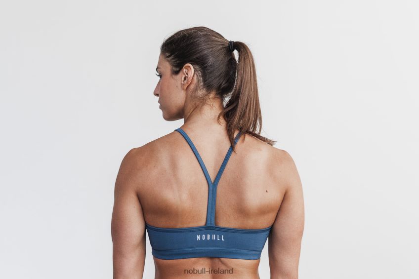 NOBULL N68P2P1874Halter Sports Bra (Matte) Coastal