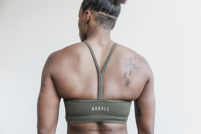 NOBULL N68P2P1875Halter Sports Bra (Matte) Dark