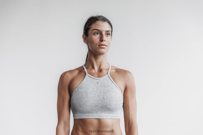 NOBULL N68P2P1937Halter Sports Bra (Plush Heather)