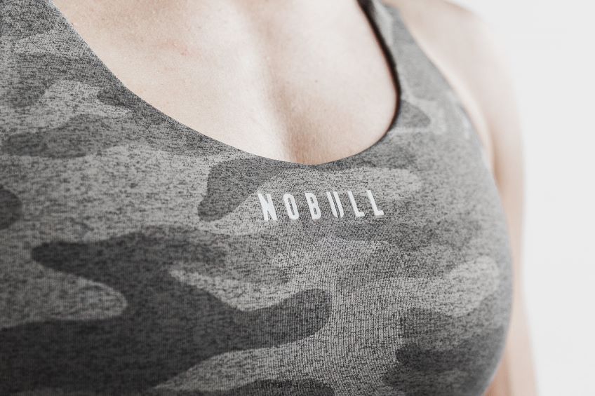 NOBULL N68P2P1956Pace Sports Bra (Plush Heather) Dark