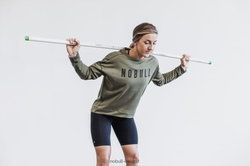 NOBULL N68P2P1972Women's Crew Sweatshirt Army