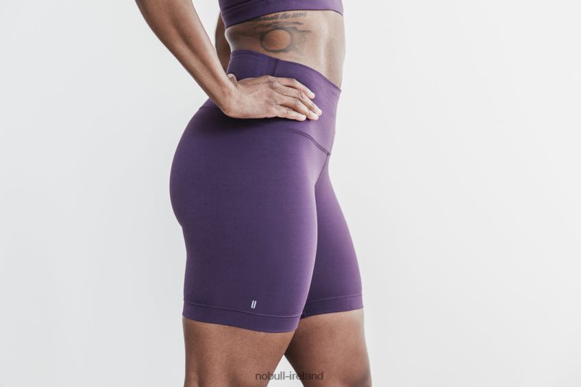 NOBULL N68P2P1987High-Rise Short 6 (Matte) Plum