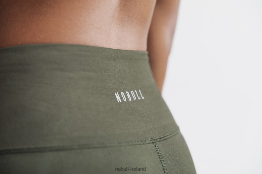 NOBULL N68P2P1990High-Rise Short 6 (Matte) Army