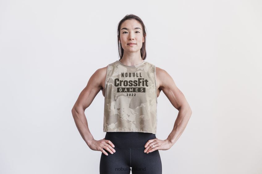 NOBULL N68P2P1991Women's Crossfit Games 2022 Muscle Tank Taupe