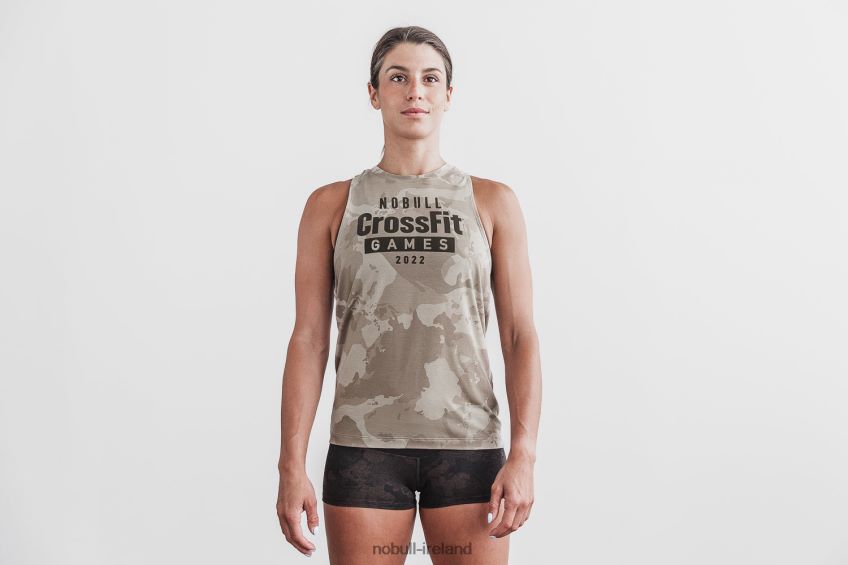 NOBULL N68P2P1996Women's Crossfit Games 2022 High-Neck Tank Taupe