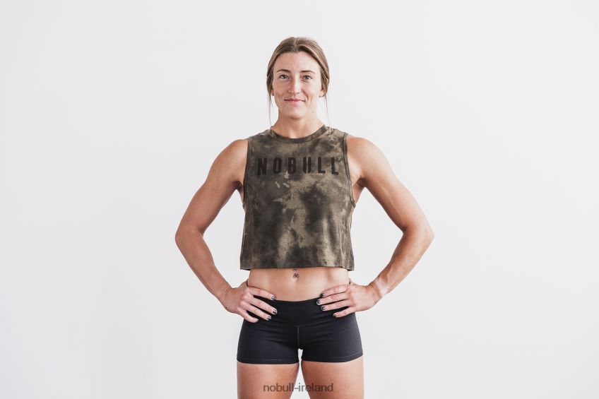 NOBULL N68P2P2054Women's Muscle Tank (Tie-Dye) Army