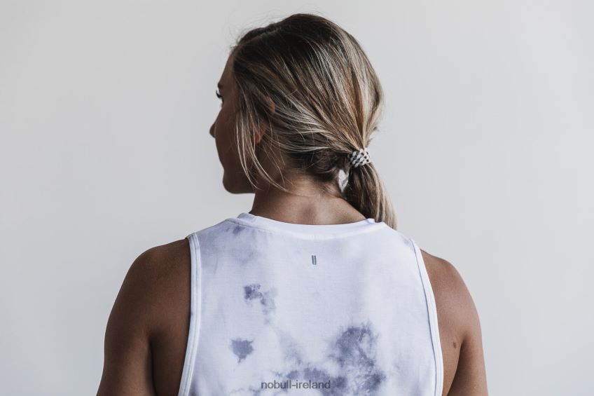 NOBULL N68P2P2061Women's Muscle Tank (Tie-Dye) White & Cloud