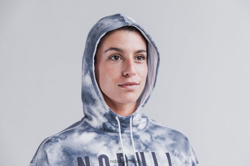 NOBULL N68P2P2096Women's Hoodie (Tie-Dye) White