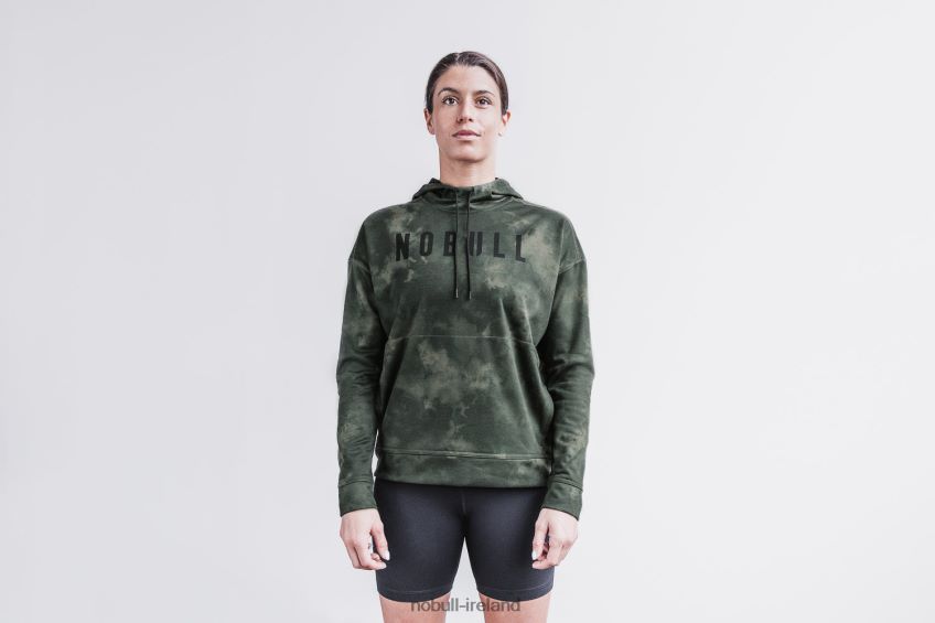 NOBULL N68P2P2097Women's Hoodie (Tie-Dye) Army