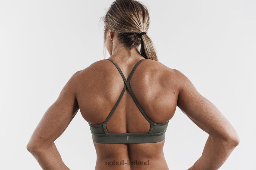 NOBULL N68P2P2118High-Neck Sports Bra Army