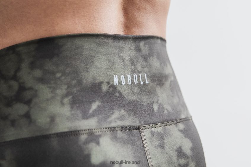 NOBULL N68P2P2149High-Rise Short 6 (Tie-Dye) Army