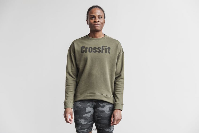 NOBULL N68P2P2253Women's Crossfit Crew Sweatshirt Army